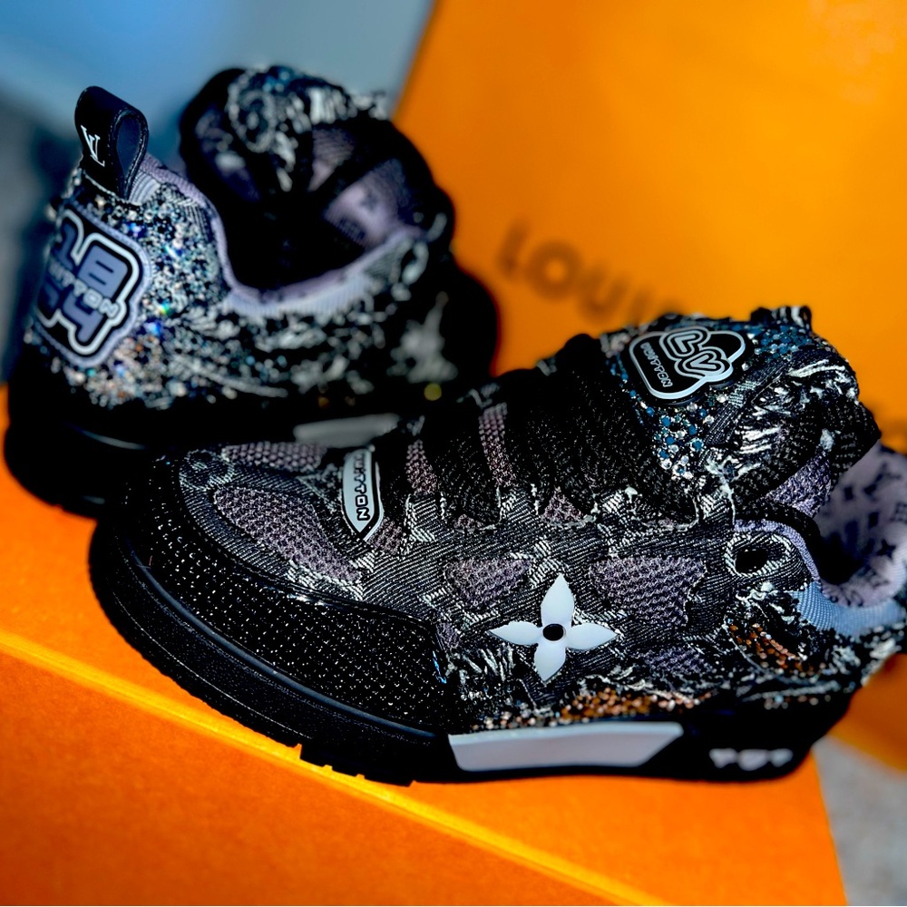 Louis Vuitton Skate Trainer Black Swarovski Monogran